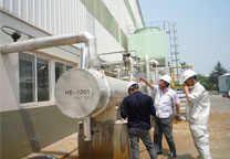 荷蘭安邁鋁業(yè)（青島）回轉(zhuǎn)窯爐清洗